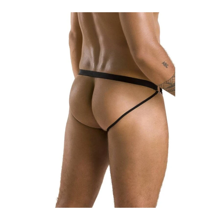 PASSION - 034 SLIP APERTO LUKE NERO L/XL